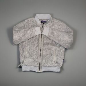 Patagonia‎ Women's Full Zip Grey Fleece Bomber Jacket XS